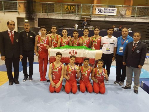 قهرمانی تیم ملی ژیمناستیک