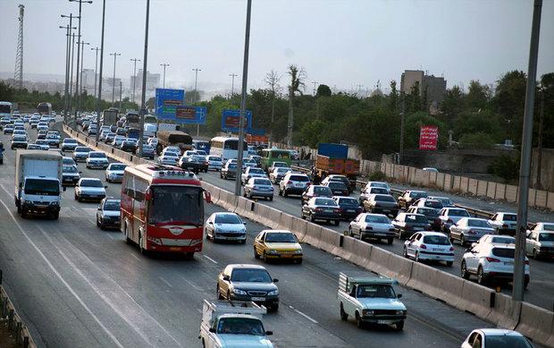 ترافیک پرحجم در ورودی و خروجی‌های مشهد