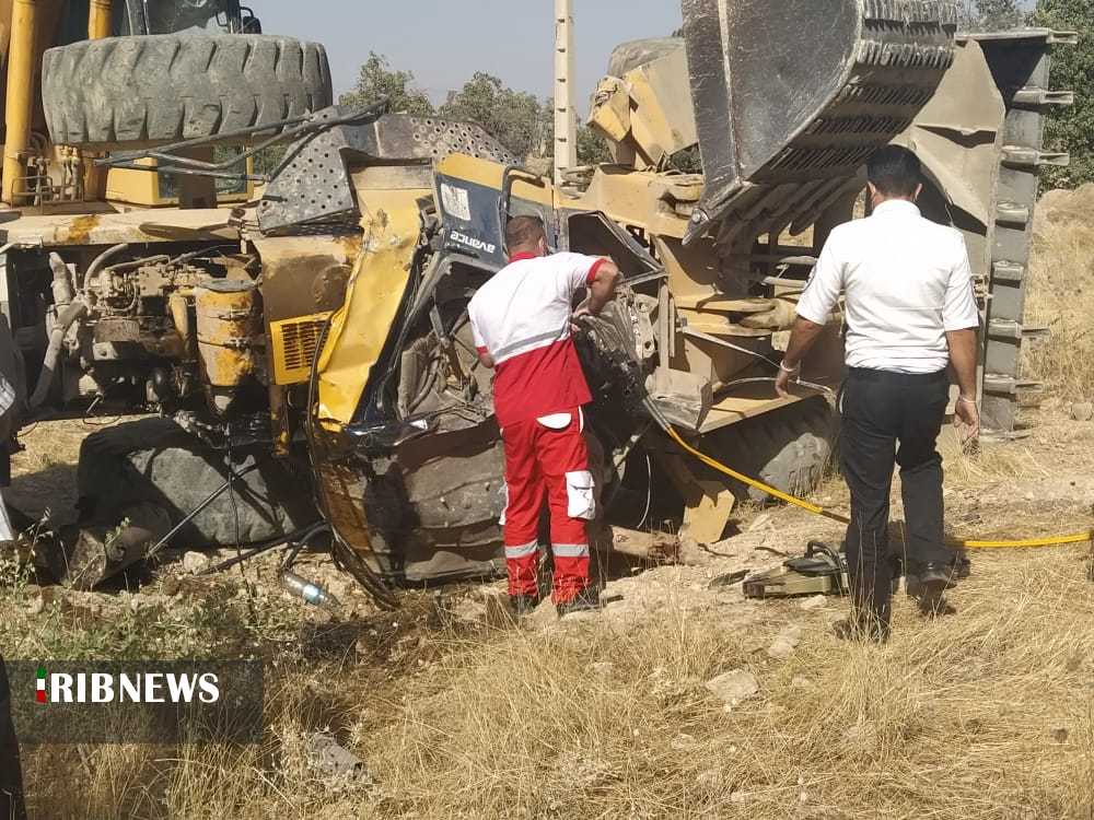 فوت راننده لودر در شلالدان باشت