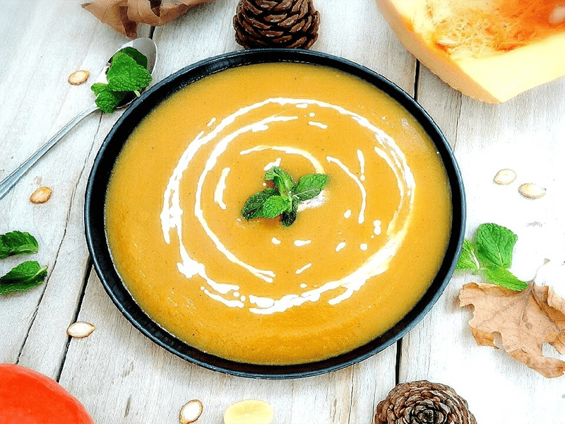 سوپ کدو حلوایی