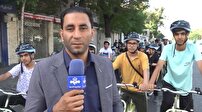 دوچرخه سواری تا حرم امام (ره) برای تجدید میثاق