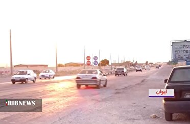 آسفالت و بهسازی ورودی شرقی و غربی شهر ایوان