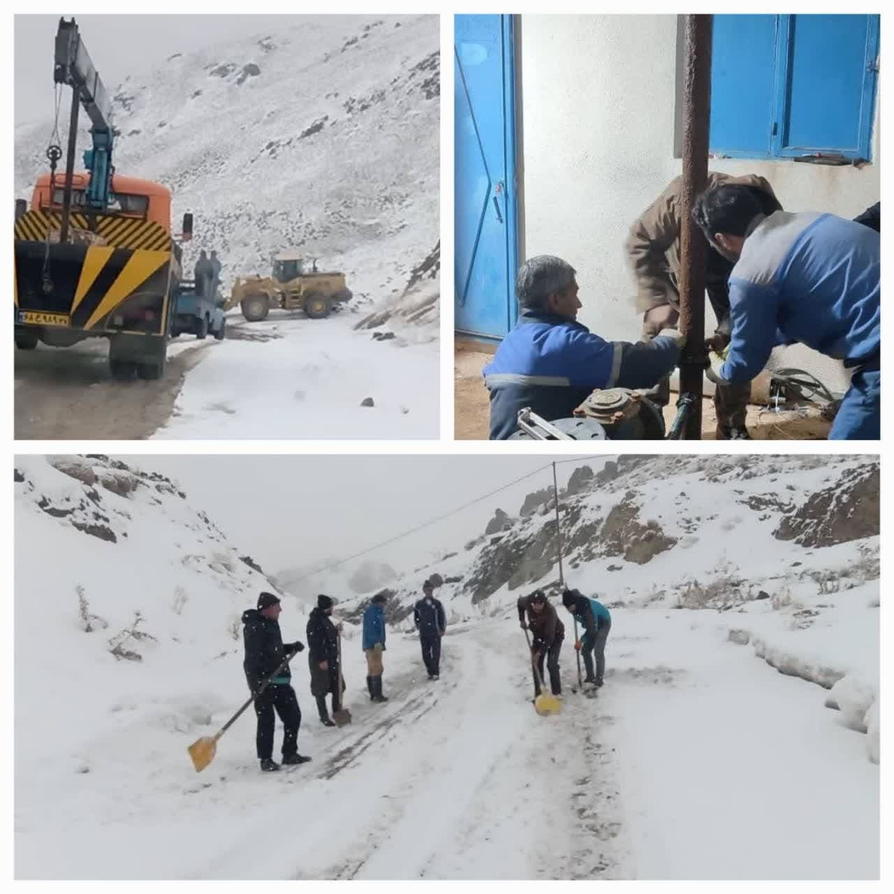 نصب الکتروپمپ چاه روستای چهارستون و مجتمع خسروآباد و سوره شهرستان سلماس