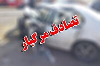 یک کشته و دو مصدوم بر اثر برخورد پژو ۴۰۵ با تیر چراغ برق