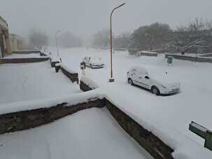 برف زمستانی کرمان