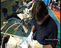 خدمت رسانی جهادگران سلامت در  تیران و کرون