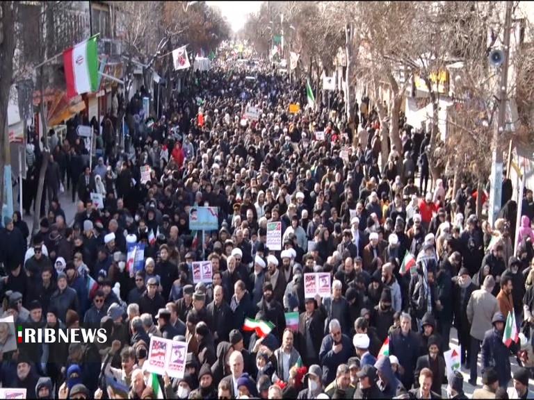 قدردانی نماینده ولی فقیه در استان و استاندار اردبیل از حضور مردم در راهپیمایی ۲۲ بهمن