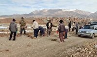 اهالی روستای گسک آستین همت بالا زدند