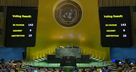 عضویت فلسطین در سازمان ملل به تصویب رسید