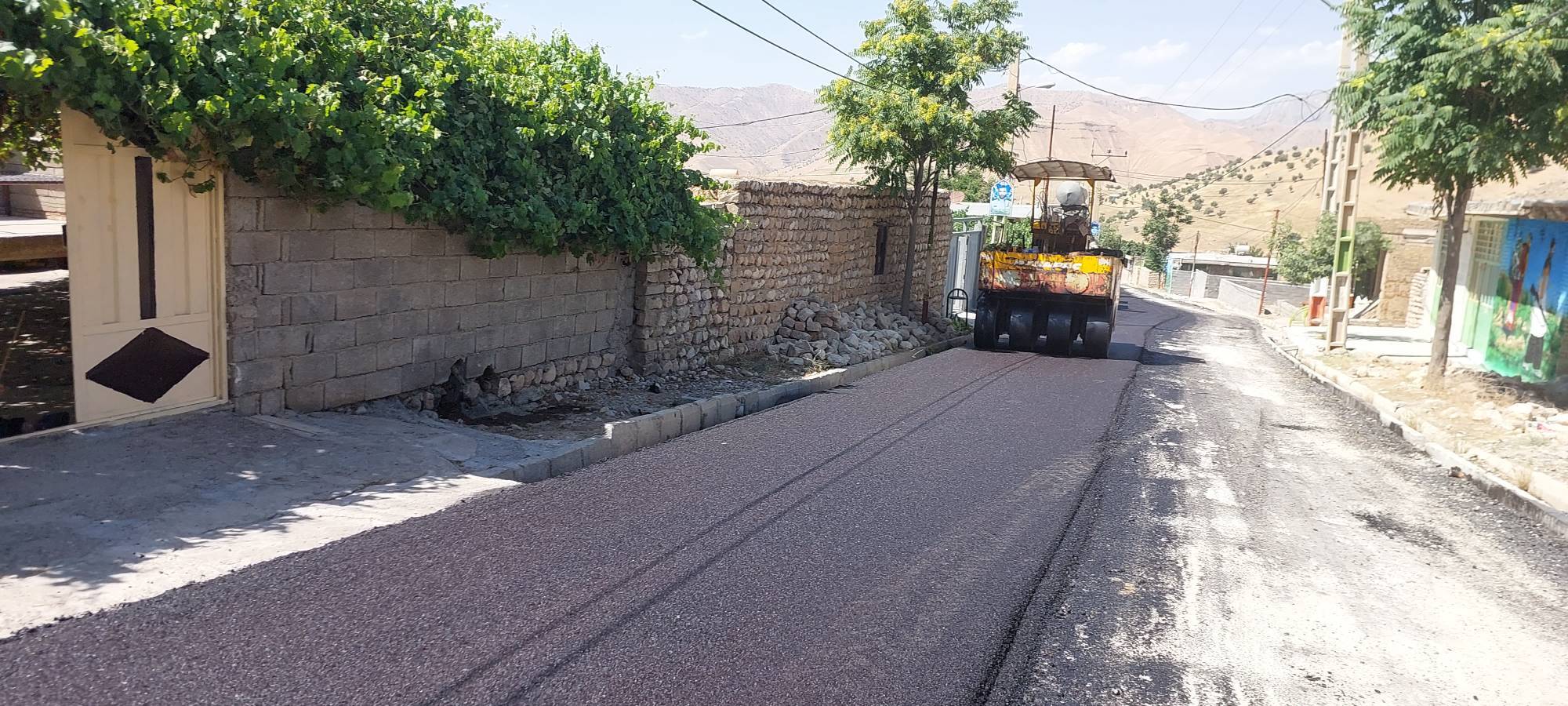 آسفالت معابر روستای دهنو کیزوک دزپارت