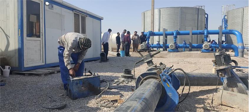 تامین آب پایدار برای زوار اربعین در پایانه مرزی چذابه