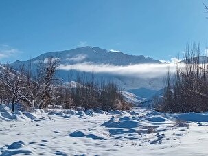 طبیعت برفی روستای حاجی بیگی کدکن