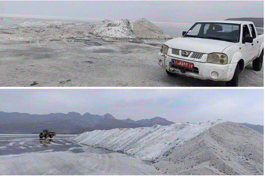 بازدید نامحسوس یگان حفاظت پارک ملی دریاچه ارومیه از معادن نمک
