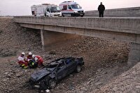 واژگونی مرگبار پژو آردی در محور ایوانکی به شریف آباد