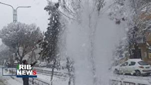 زیبایی های یک روز برفی زنجان