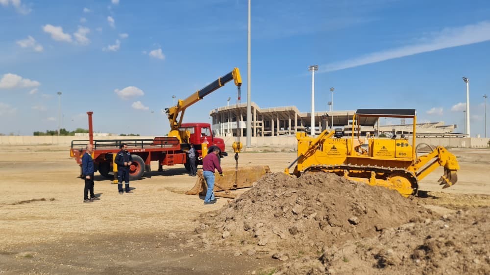آغاز عملیات احداث زمین‌های فوتبال شماره ۲ و ۳ استادیوم غدیر اهواز