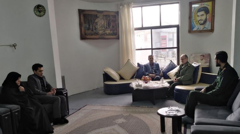 دیدار مسئولان با خانواده سردار شهید حسین املاکی در لنگرود