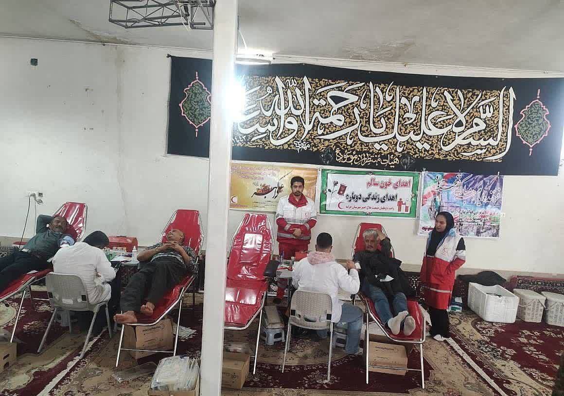 اهدای ۷۲ واحد خون به بیماران در روستای کوه خیاره خرامه