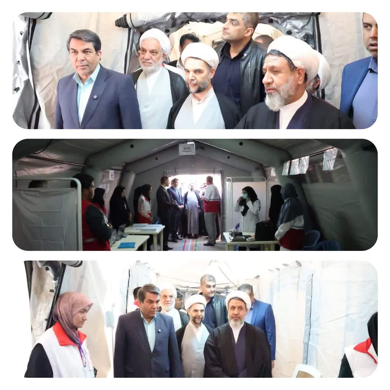 افتتاح بیمارستان صحرایی هلال‌احمر کرمان