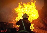 مهار آتش سوزی ساختمان بنیاد شهید و امور ایثارگران شفت