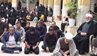 عزاداری ساکنان کیش در سوگ شهادت امام خامنه‌ای (ره)