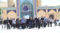 تشییع مادر شهید نصیری در هرچگان