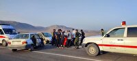امدادرسانی به ۴ مصدوم حادثه‌ی تصادف در محور اصفهان به فرخشهر