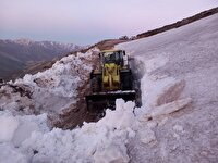 بازگشایی گردنه سپارده در الموت غربی
