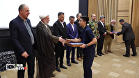 تجلیل از مدال‌آوران برتر المپیاد ورزشی در سنندج