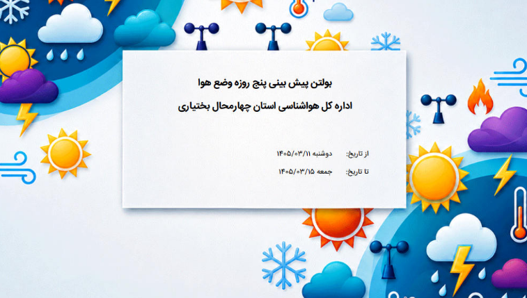 وزش باد شدید و انتقال گرد و خاک به چهارمحال و بختیاری