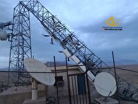 شکستن دکل صداوسیما در ایستگاه گرمه و جاجرم براثر شدت طوفان
