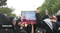 تشییع پیکر پاک شهید اعظم سراجی نژاد در قم