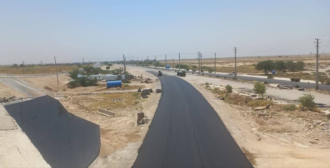 پیشرفت ۹۹ درصدی تقاطع غیرهمسطح گناوه پیشرفت ۹۹ درصدی تقاطع غیرهمسطح گناوه