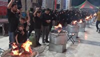 پخت حلیم به نیت شهدای کربلا در آستان مقدس امامزاده یحیی ابن زید(ع) گنبدکاووس