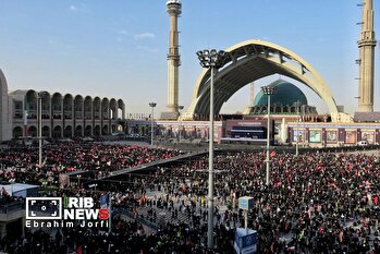 مراسم وداع با رهبر شهید انقلاب در مصلای تهران _ ۳
