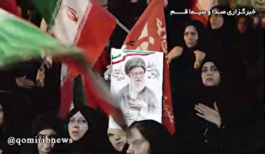 عزاداری مردم قم درسوگ آقای شهید ایران در تجمعات شبانه