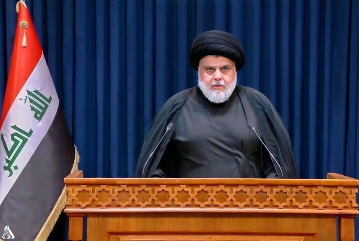 پیام استقبال مقتدی صدر در آستانه تشییع پیکر رهبر شهید در عراق* پیام استقبال مقتدی صدر در آستانه تشییع پیکر رهبر شهید در عراق*