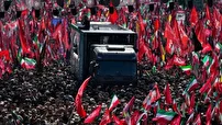 ورزشی‌ها در مراسم تشییع رهبر شهید