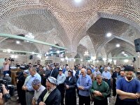 اقامه نمازغیابی بر قائد شهید امت در مهاباد
