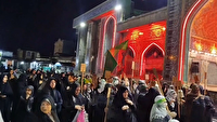 تدفین نمادین شهدای کربلا در آستانه اشرفیه
